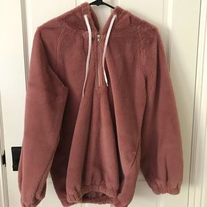 fluffy quarter zip